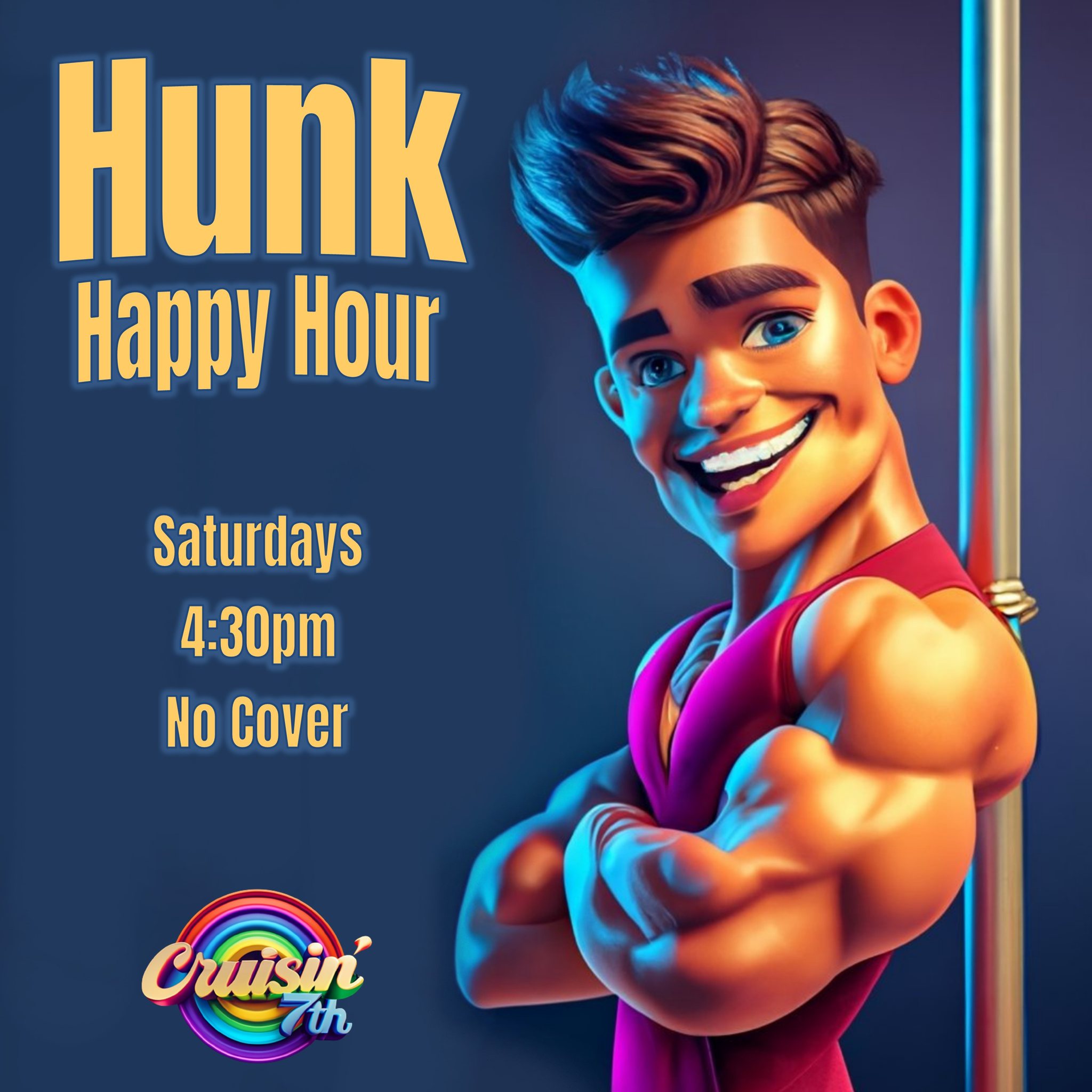 Oz Hunk Happy Hour with WMW Saturday