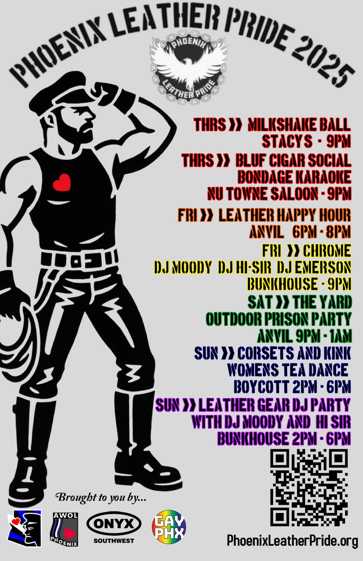 Leather Social Schedule