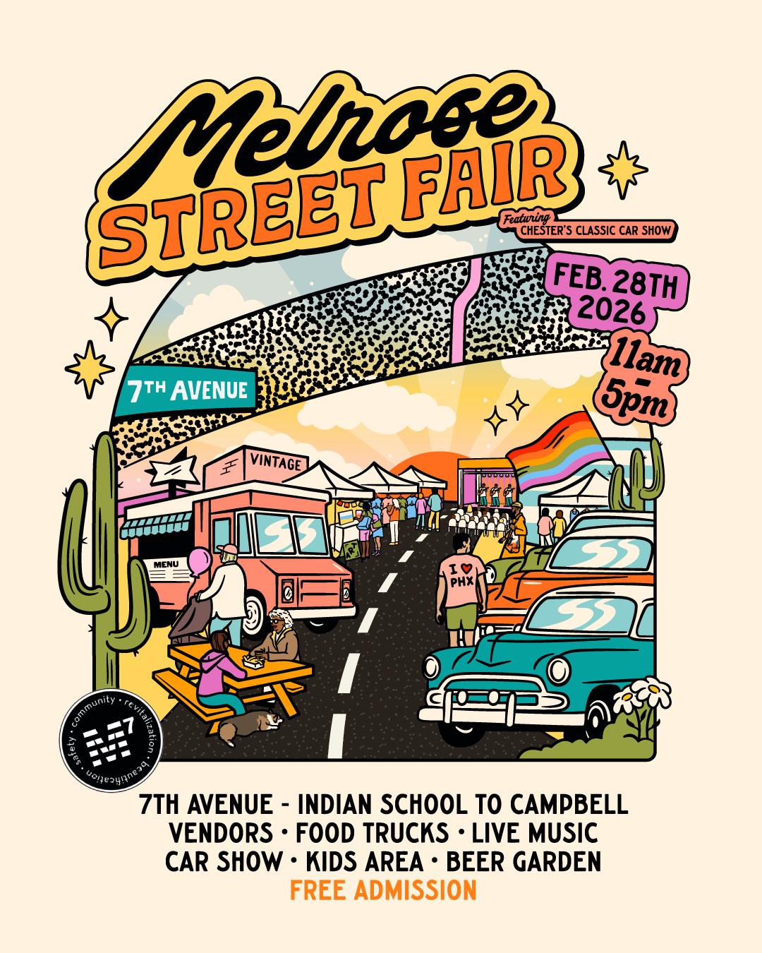 23rd Annual Melrose Street Fair & Classic Car Show